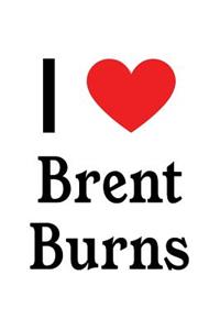 I Love Brent Burns: Brent Burns Designer Notebook