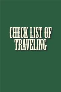Check List of Traveling