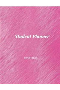 Student Planner 2018-2019: Student Planner Book, High School Student Planners, Undated Student Planner, College Weekly Planner, Elementary Student Planners, 2018-2019 Academic Planner, Light Pink Theme