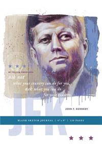 JFK Blank Sketch Journal 6x9