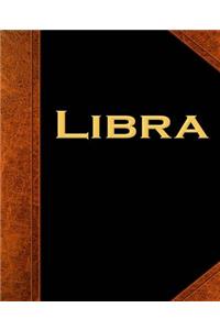 Libra Zodiac Horoscope Vintage School Composition Book 130 Pages