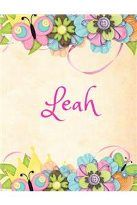 Leah: Personalized Name Journal Composition Notebook