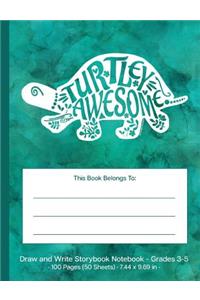 Turtley Awesome Draw and Write Storybook Notebook - Grades 3 - 5