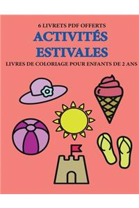 Livres de coloriage pour enfants de 2 ans (Activités estivales)