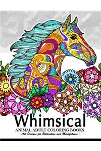 Whimsical Animal adult coloring books