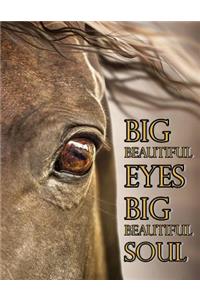 Big Beautiful Eyes Big Beautiful Soul: Address Book, Large Print for Seniors or the Visually Impaired, Large Size Book 8 1/2 X 11