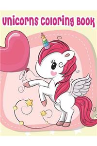 Unicorns Coloring Book
