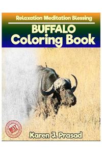 BUFFALO Coloring book for Adults Relaxation Meditation Blessing