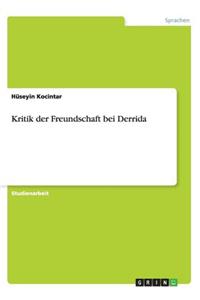 Kritik der Freundschaft bei Derrida
