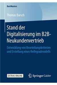 Stand der Digitalisierung im B2B-Neukundenvertrieb