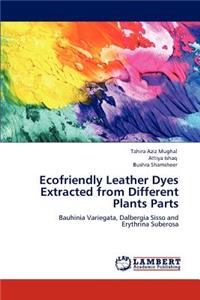 Ecofriendly Leather Dyes Extracted from Different Plants Parts