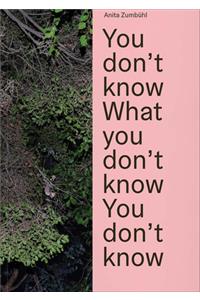 Anita Zumbühl: You Don't Know What You Don't Know You Don't Know