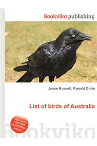 List of Birds of Australia