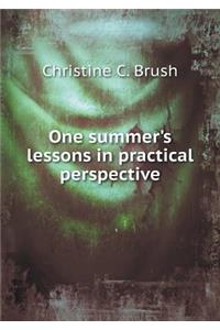 One Summer's Lessons in Practical Perspective