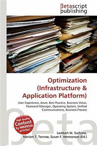 Optimization (Infrastructure & Application Platform)