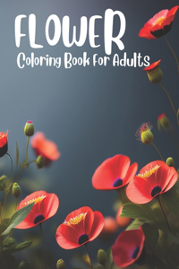 Flower Coloring Book For Adults