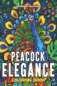 Peacock Elegance Coloring Book