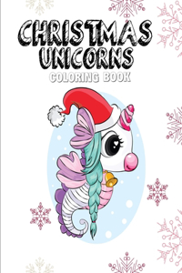 Christmas Unicorn Coloring Book