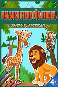 Malbuch Tiere für Kinder