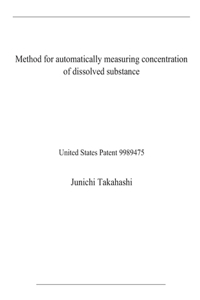 Method for automatically measuring concentration of dissolved substance