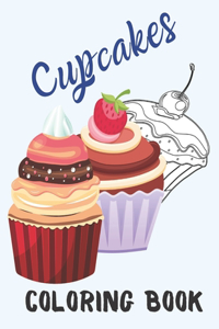 Cupcakes Coloring Book