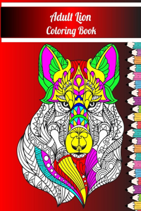 Adult Lion Coloring Book
