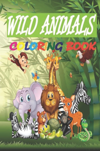 Wild Animals Coloring Book