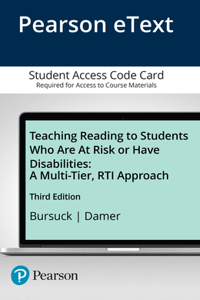 Teaching Reading to Students Who Are at Risk or Have Disabilities