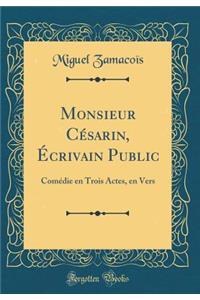 Monsieur Césarin, Écrivain Public