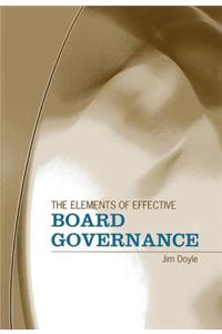 Elements of Effective Board Governance