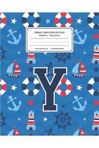 Primary Composition Notebook Grades K-2 Story Journal Y