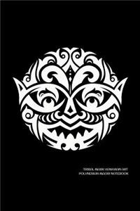 Tribal Mask Hawaiian Art Polynesian Maori Notebook