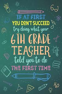 If At First You Don't Succeed Try Doing What Your 6th Grade Teacher Told You To Do The First Time