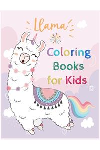Llama Coloring Books for Kids