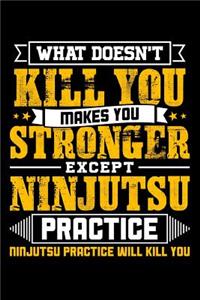 What doesn't kill you makes you stronger except Ninjutsu practice Ninjutsu practice will kill you
