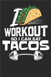 I workout so i can eat Tacos