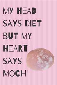 Diet Mochi Blank Lined Notebook Journal