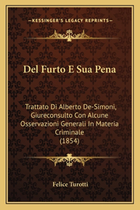 Del Furto E Sua Pena