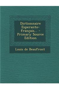 Dictionnaire Esperanto-français...