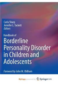 Handbook of Borderline Personality Disorder in Children and Adolescents