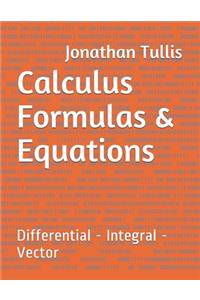 Calculus Formulas & Equations