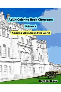 Adult Coloring Book Cityscapes Volume 4