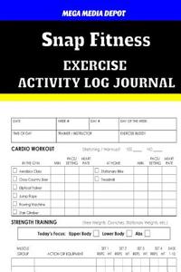 Snap Fitness Exercise Activity Log Journal