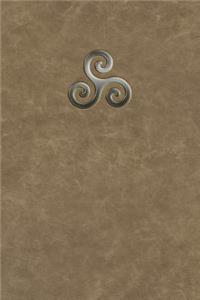 Monogram Triskele (Neopaganism) Notebook