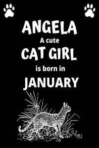 ANGELA a cute cat girl is born in January