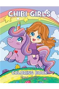 Chibi Girls Coloring Book