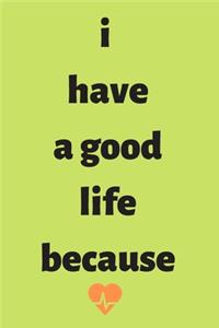 i have a good life