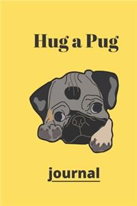 Hug a Pug journal