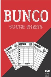 Bunco score sheets