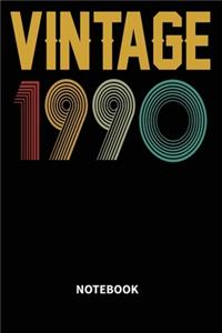 Vintage 1990 Notebook